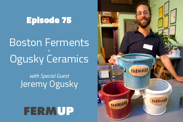 Jeremy Ogusky and his awesome fermentation crocks